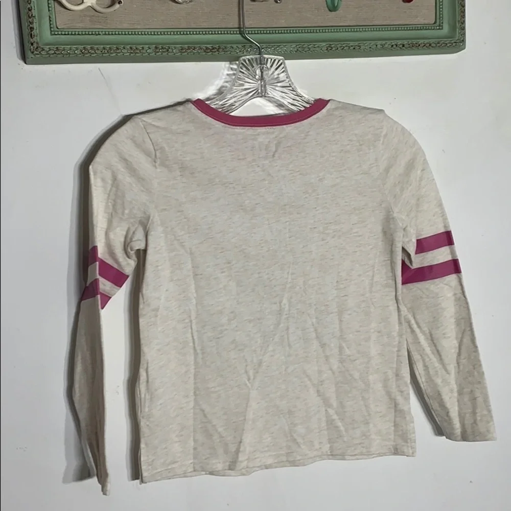 Children’s place love to dance long sleeve T-shirt girls medium grey pink